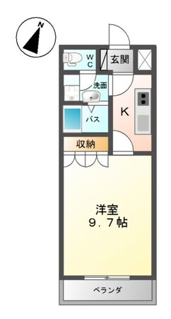 サンローズの物件間取画像